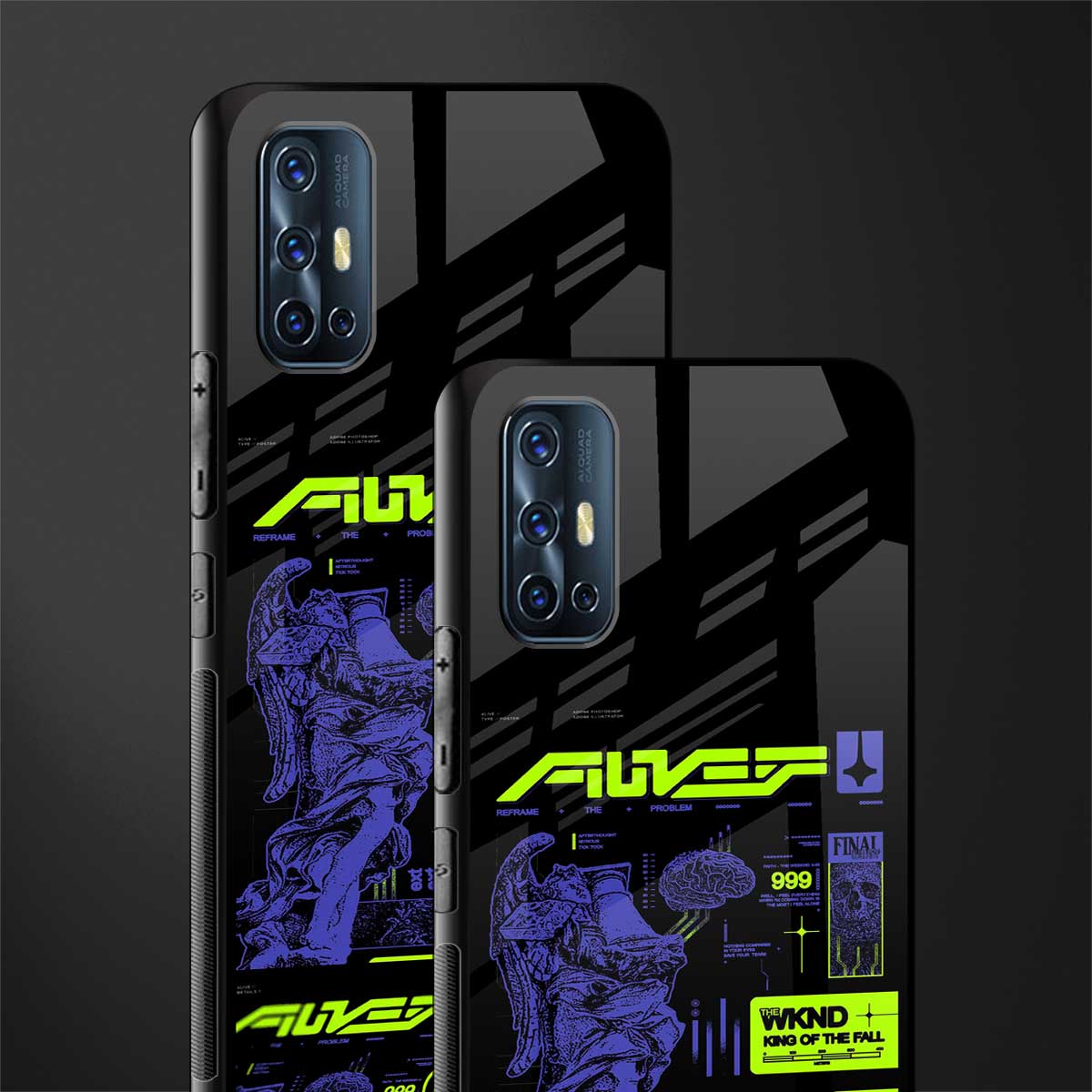 the weeknd glass case for vivo v17 image-2
