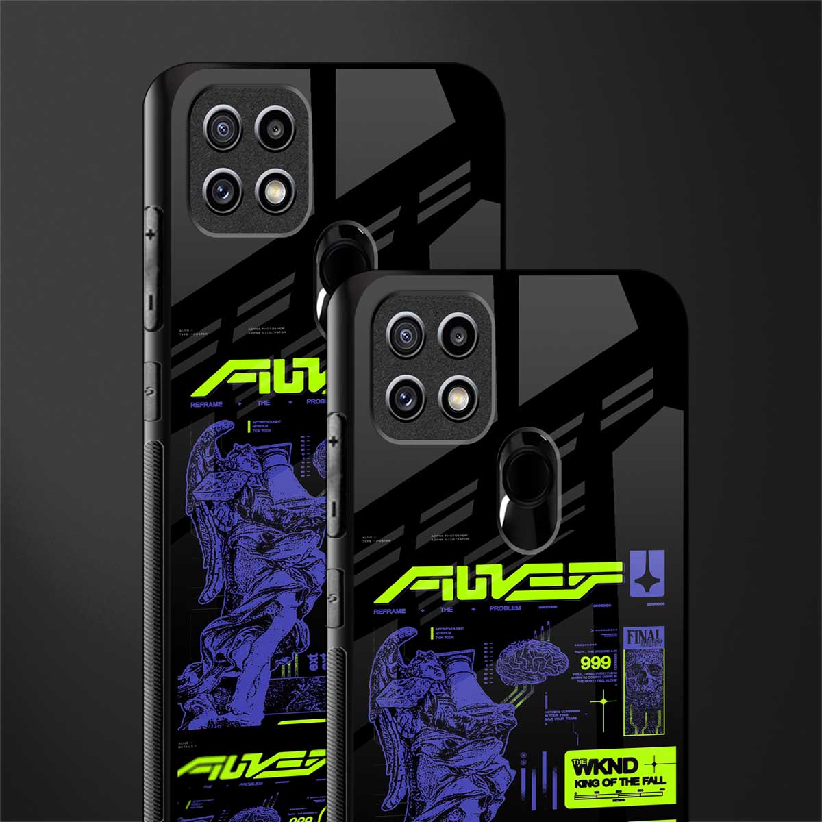 the weeknd glass case for oppo a15 image-2