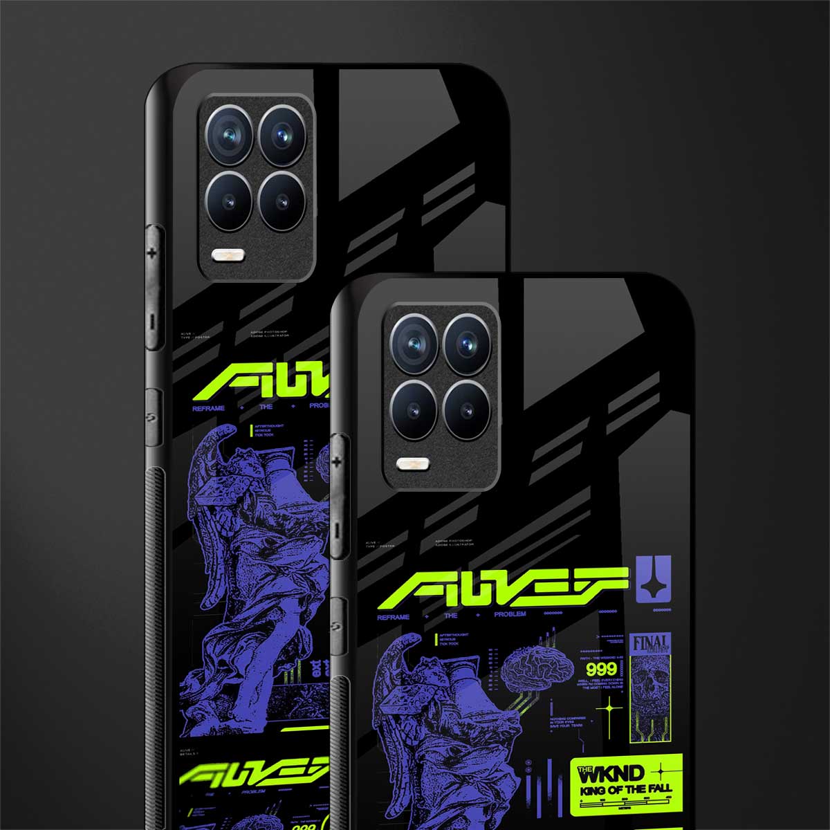 the weeknd glass case for realme 8 4g image-2
