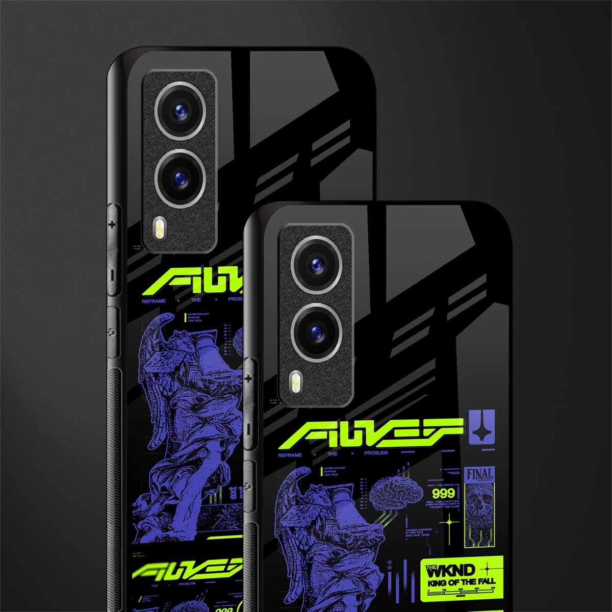the weeknd glass case for vivo v21e 5g image-2