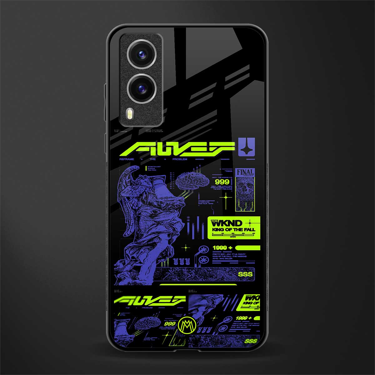 the weeknd glass case for vivo v21e 5g image