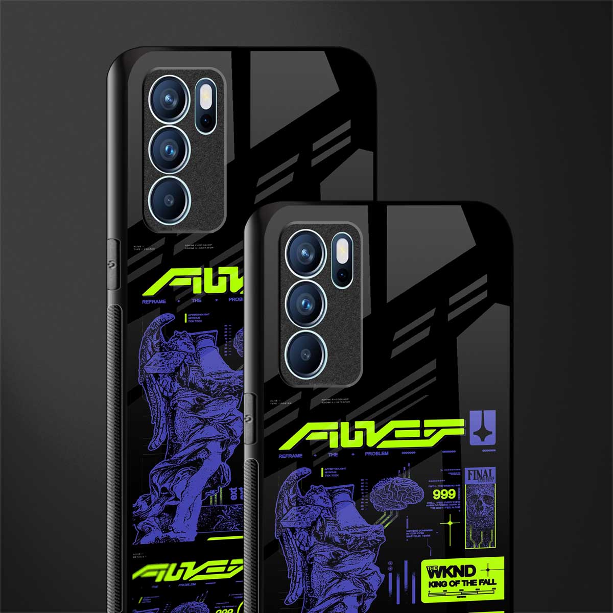 the weeknd glass case for oppo reno6 pro 5g image-2