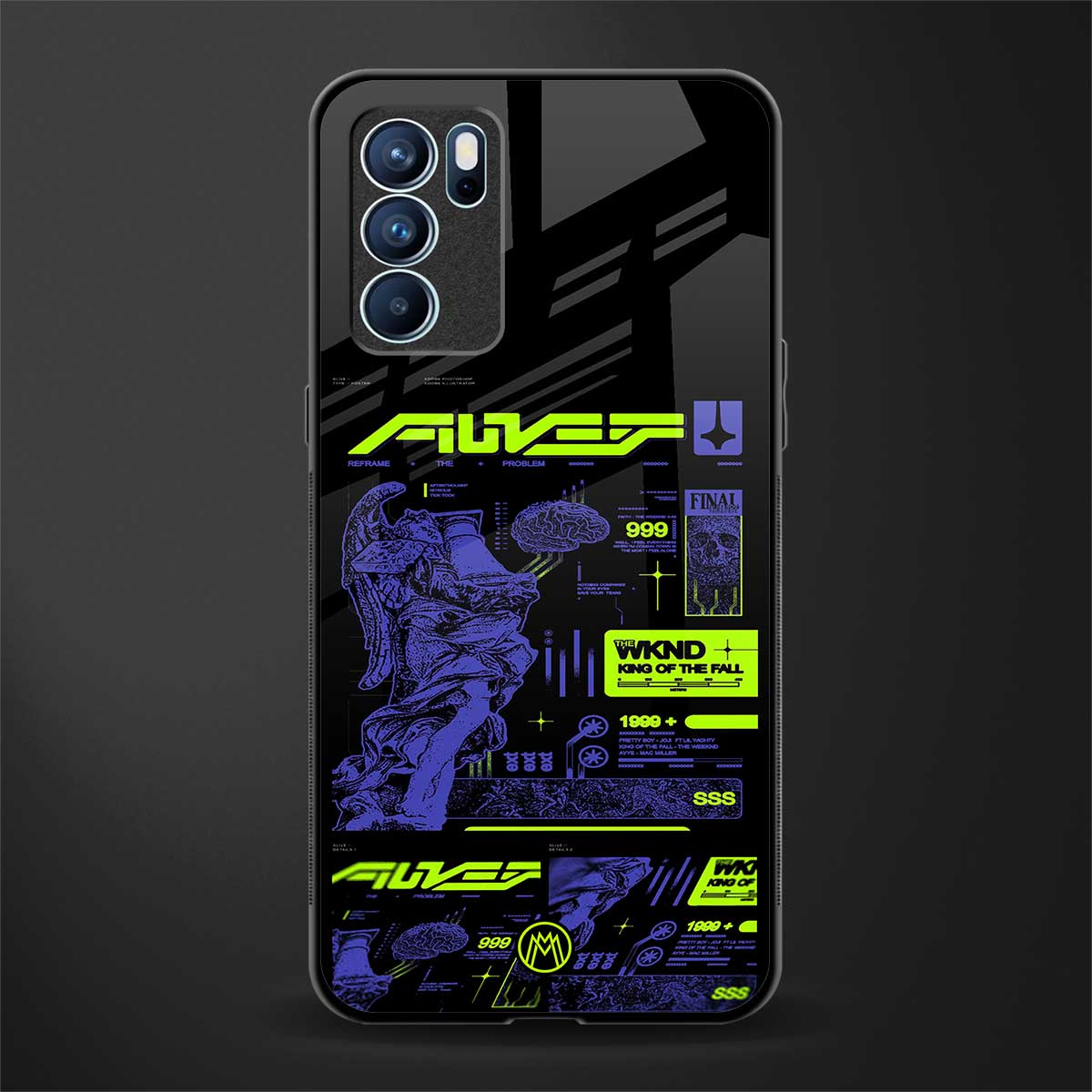 the weeknd glass case for oppo reno6 pro 5g image