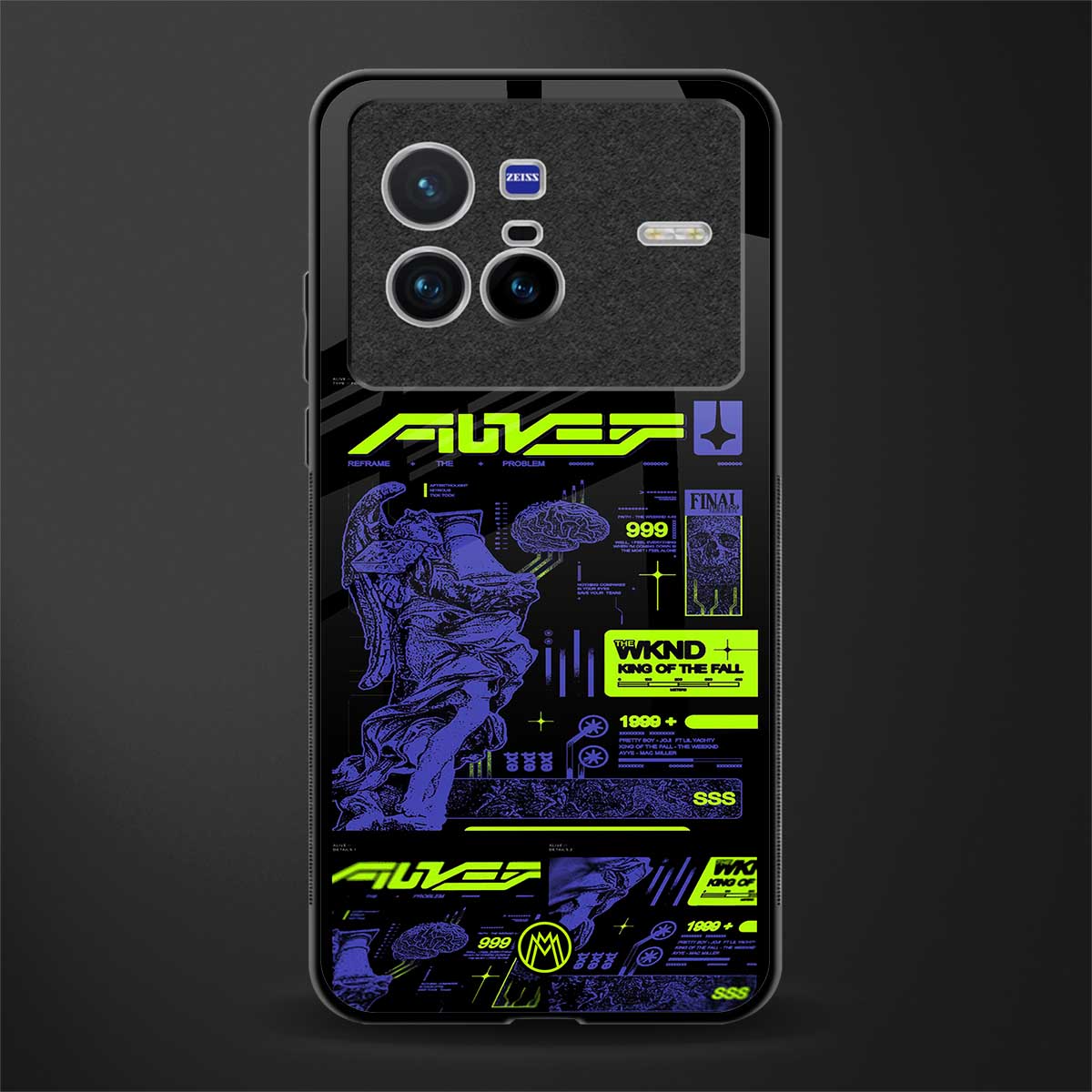 the weeknd glass case for vivo x80 image