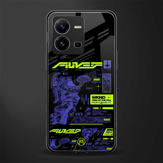 the weeknd back phone cover | glass case for vivo v25-5g
