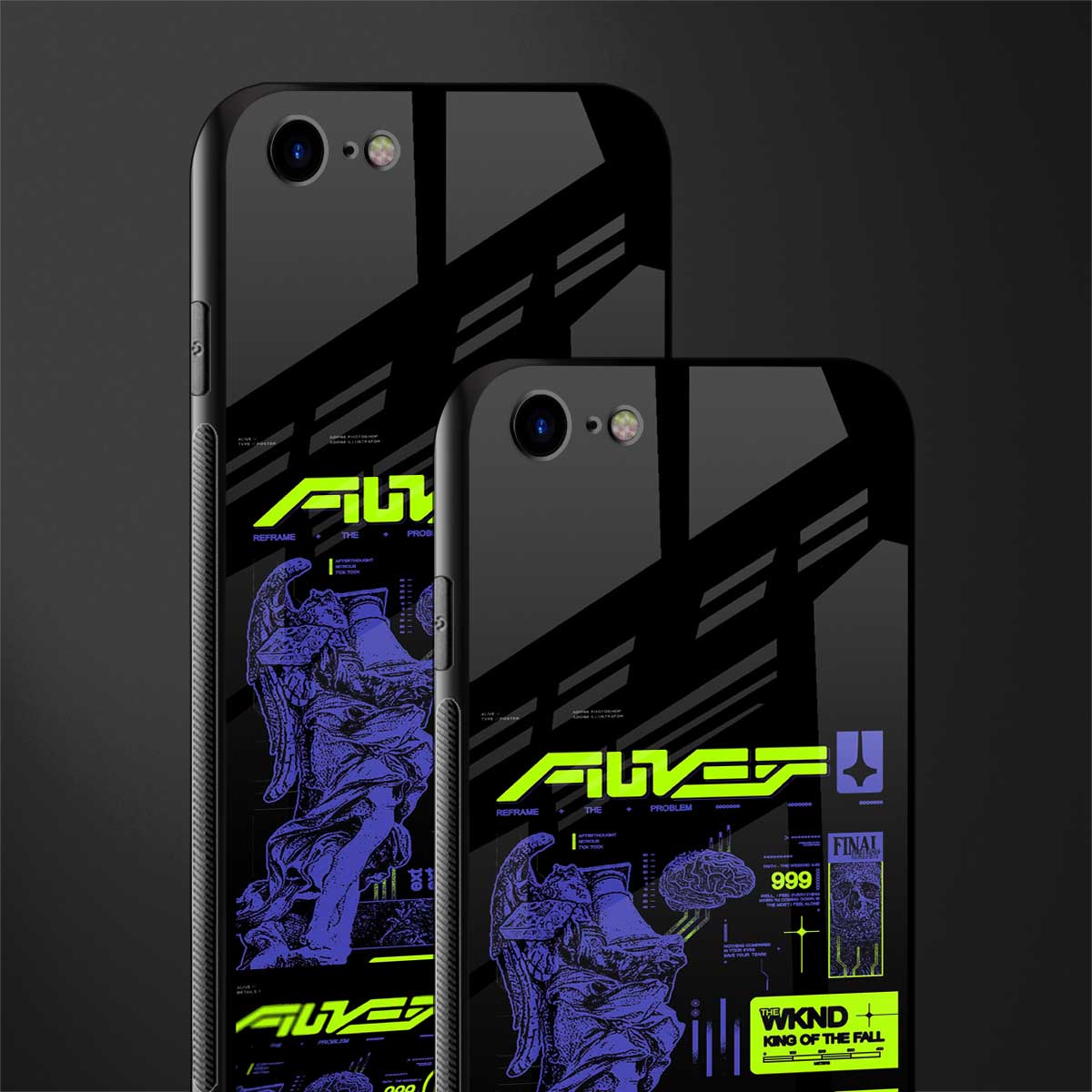 the weeknd glass case for iphone se 2020 image-2