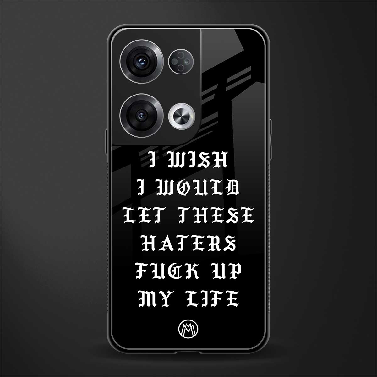 the wish back phone cover | glass case for oppo reno 8