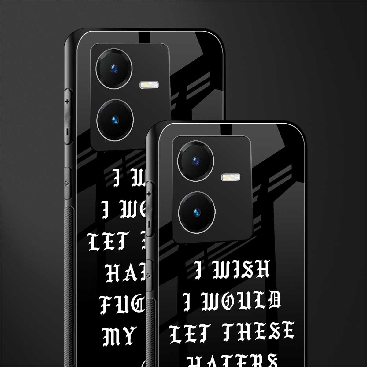 the wish back phone cover | glass case for vivo y22