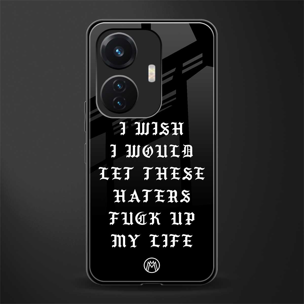the wish back phone cover | glass case for vivo t1 44w 4g