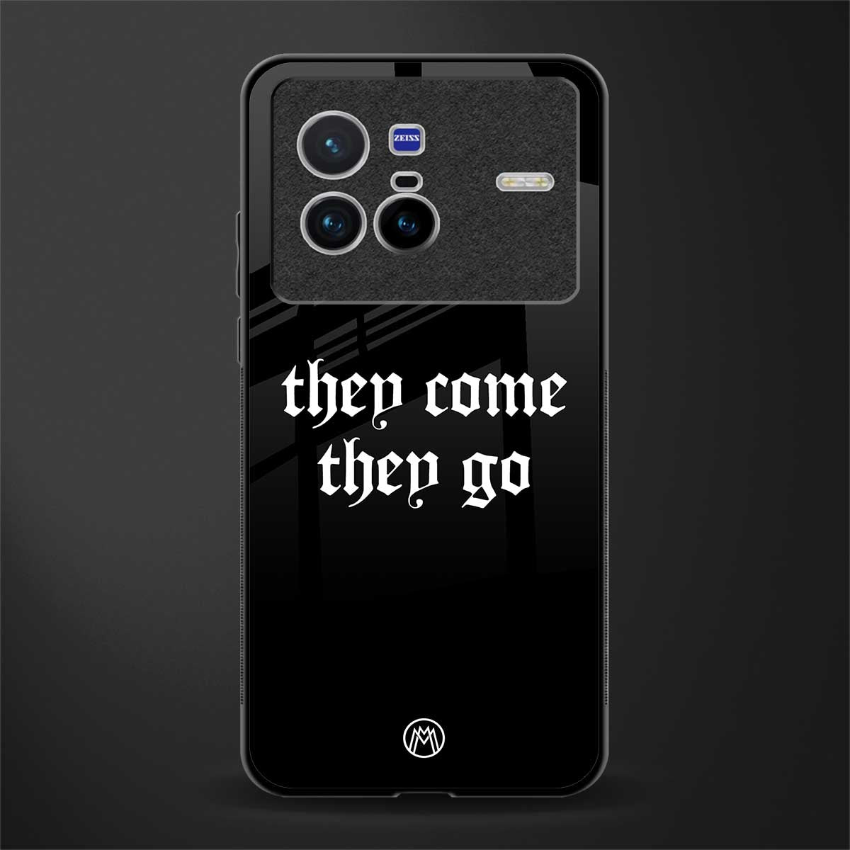 they come they go glass case for vivo x80 image