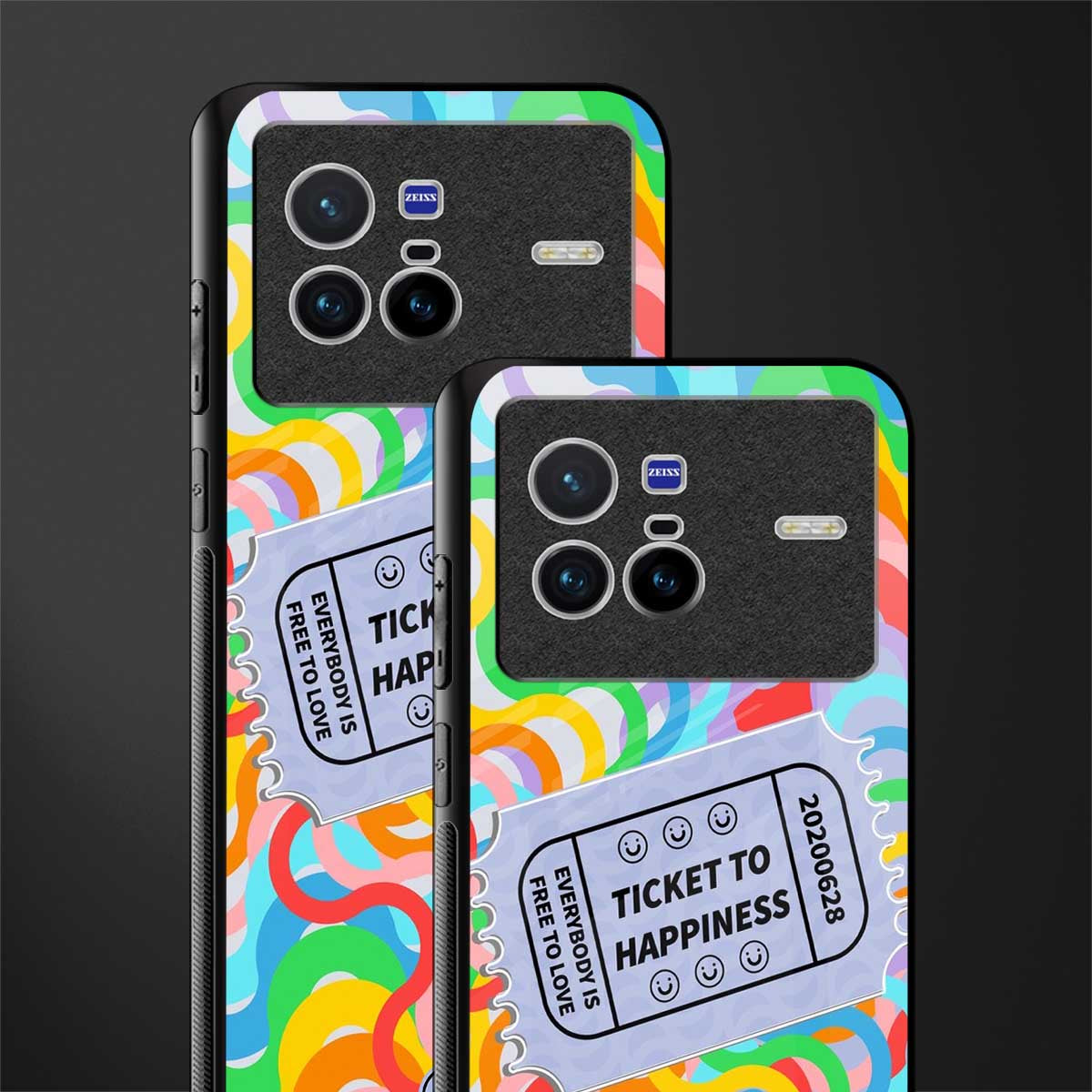 ticket to happiness glass case for vivo x80 image-2