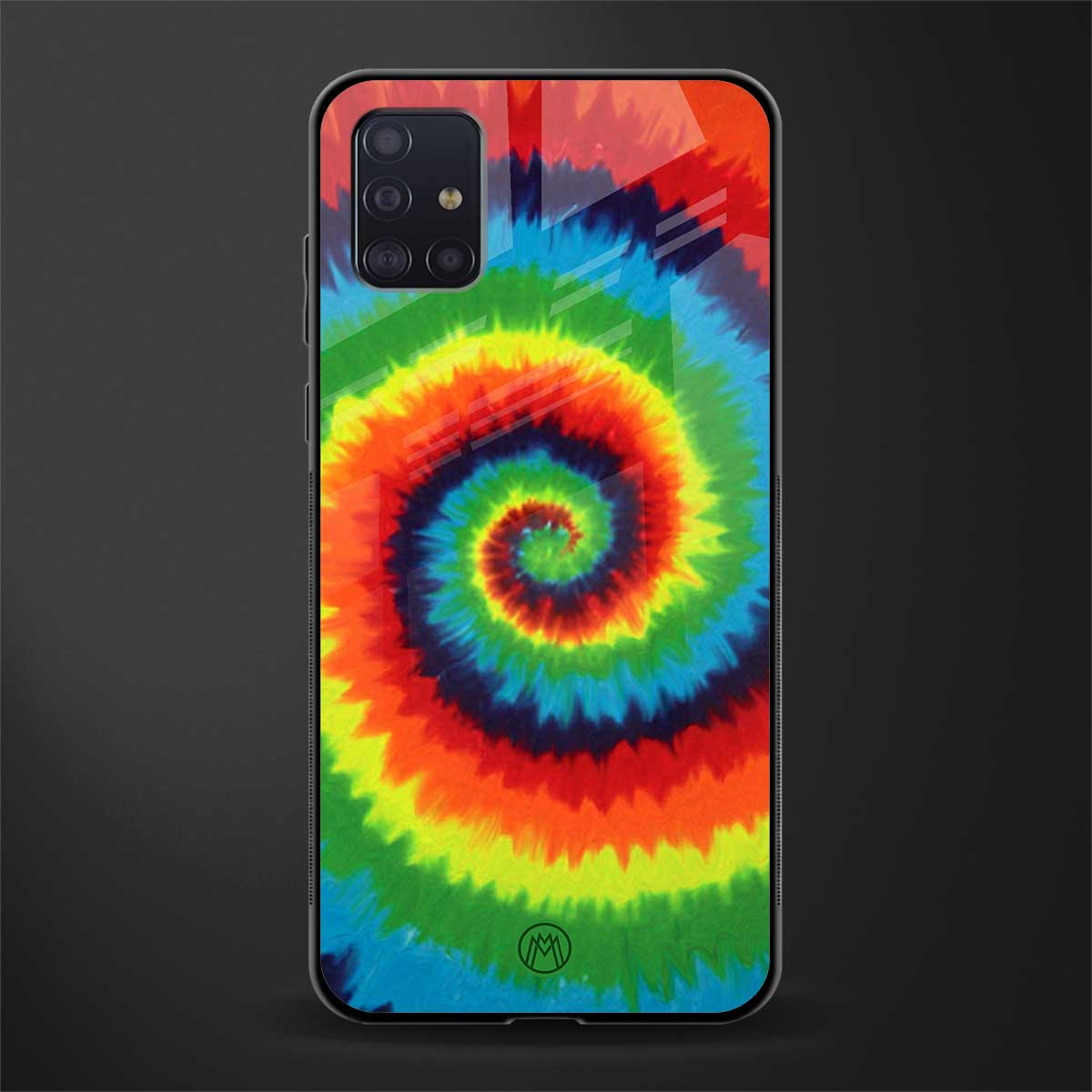 tie and dye glass case for samsung galaxy a71 image