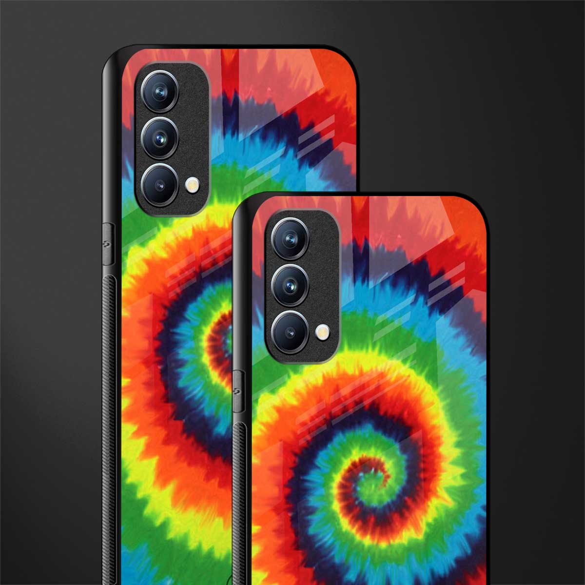 tie and dye glass case for oppo f19 image-2