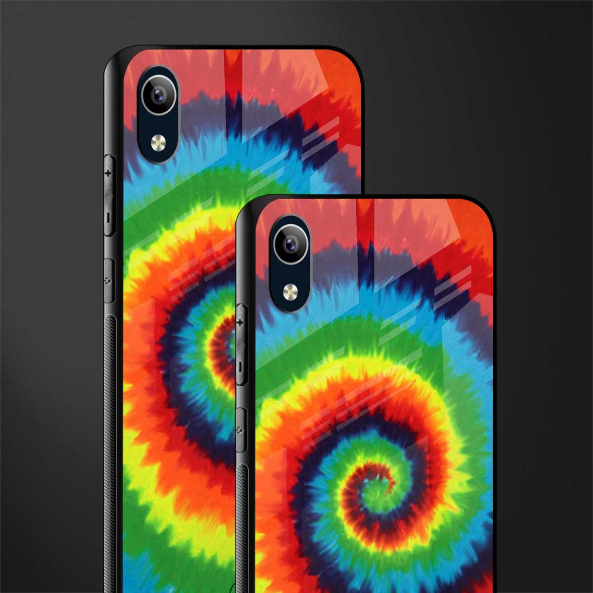 tie and dye glass case for vivo y90 image-2
