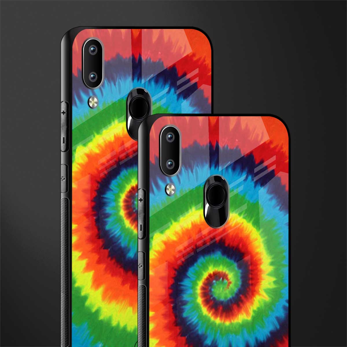 tie and dye glass case for vivo y91 image-2