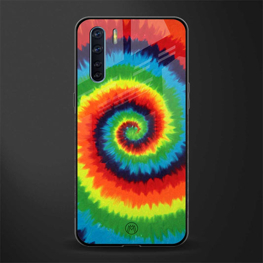 tie and dye glass case for oppo f15