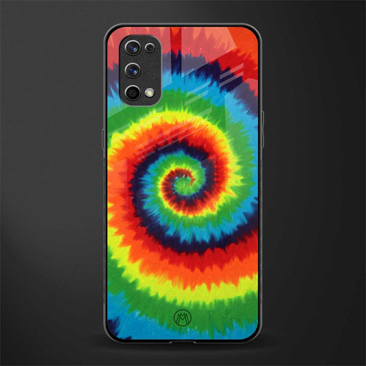 tie and dye glass case for realme 7 pro image