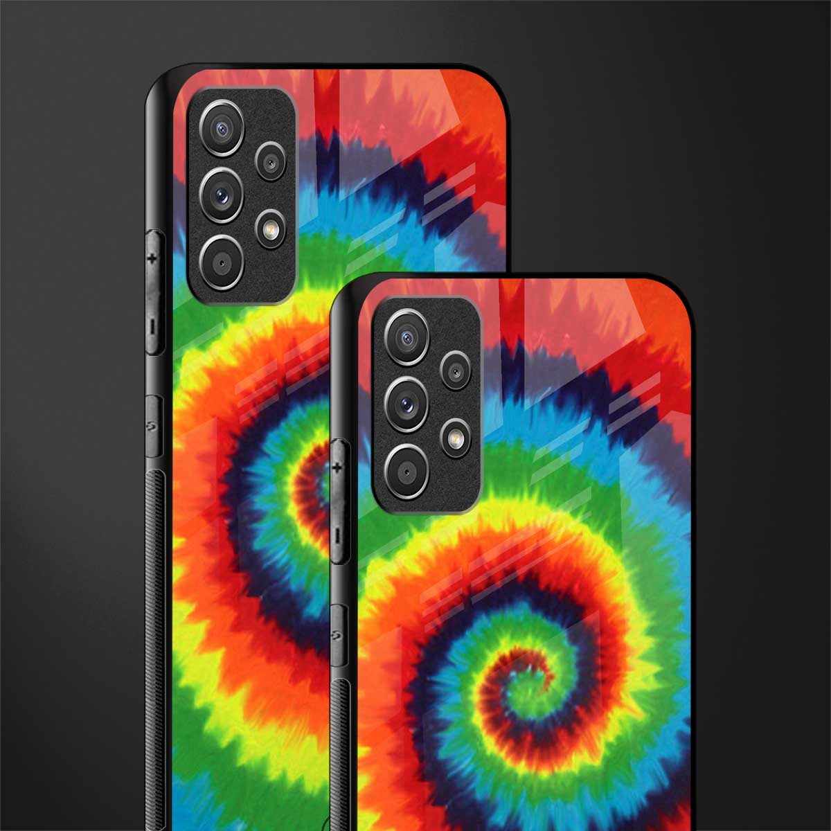 tie and dye glass case for samsung galaxy a72 image-2