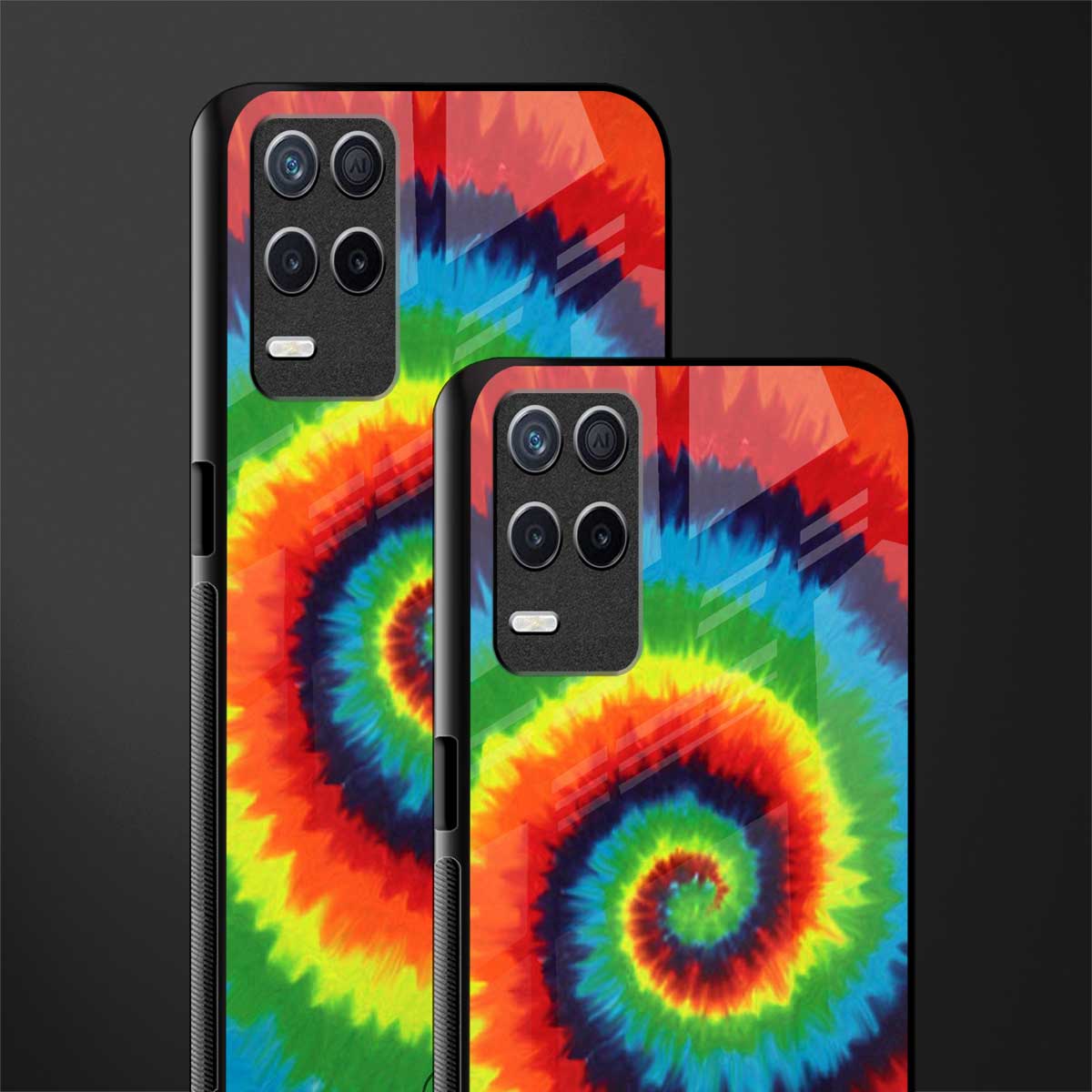 tie and dye glass case for realme narzo 30 5g image-2
