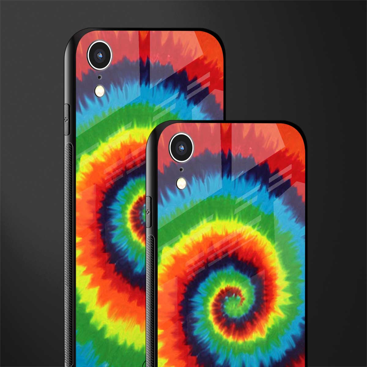 tie and dye glass case for iphone xr