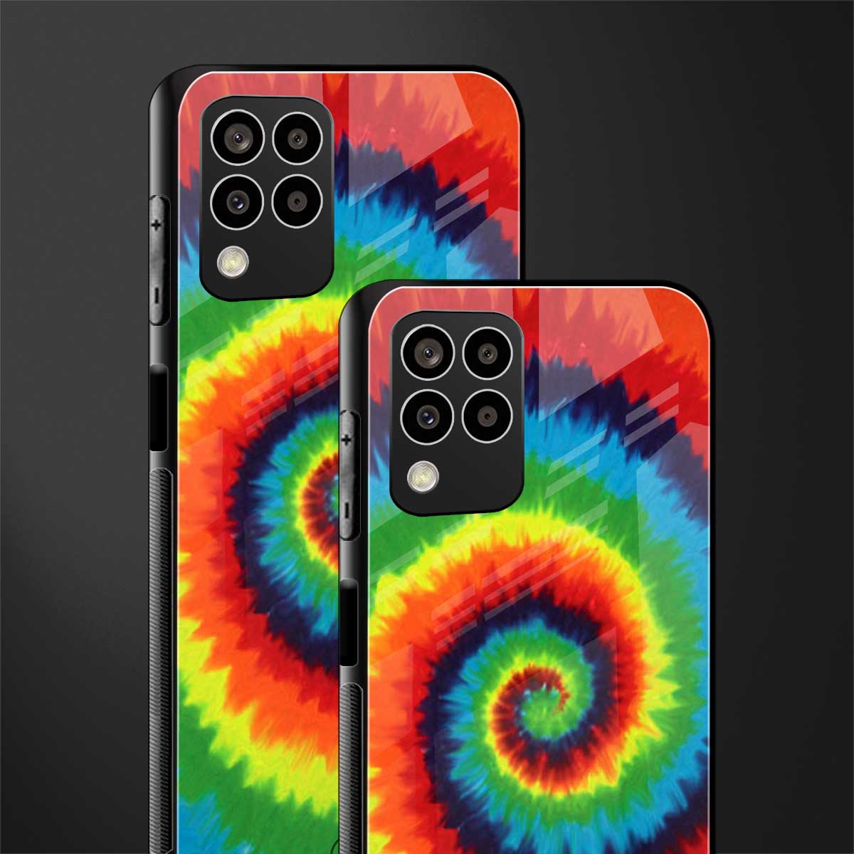 tie and dye back phone cover | glass case for samsung galaxy m33 5g