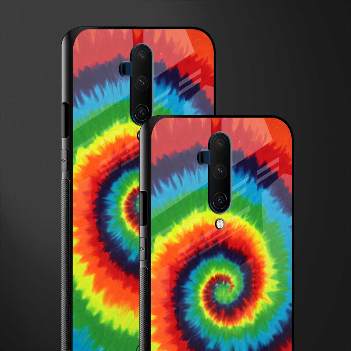 tie and dye glass case for oneplus 7t pro