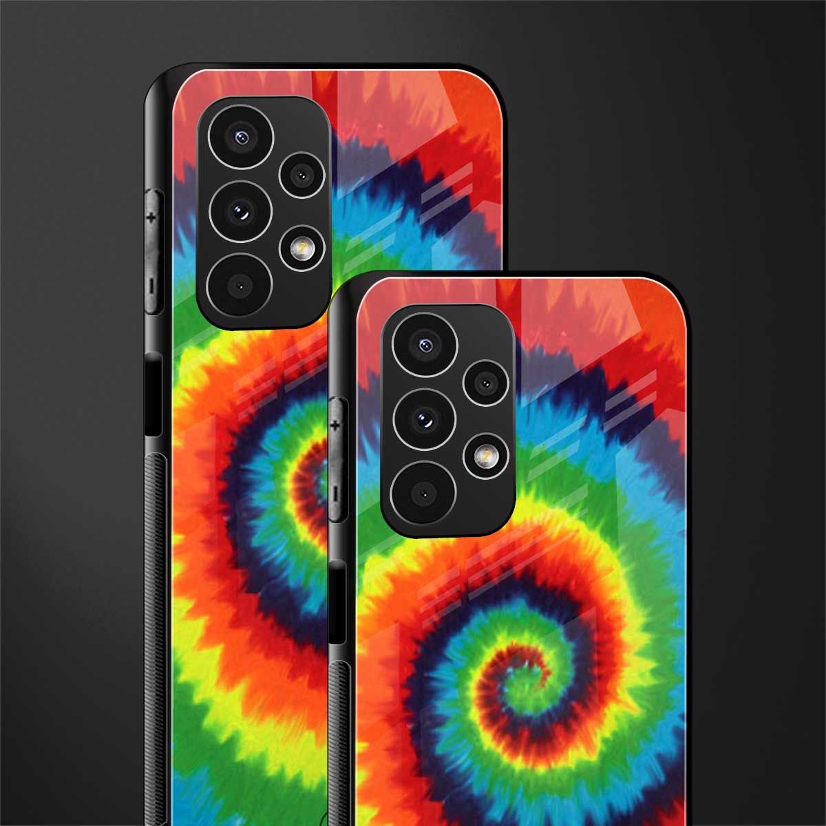 tie and dye back phone cover | glass case for samsung galaxy a13 4g