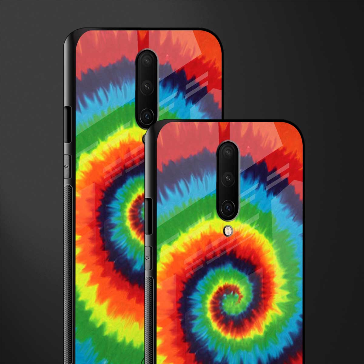 tie and dye glass case for oneplus 7 pro