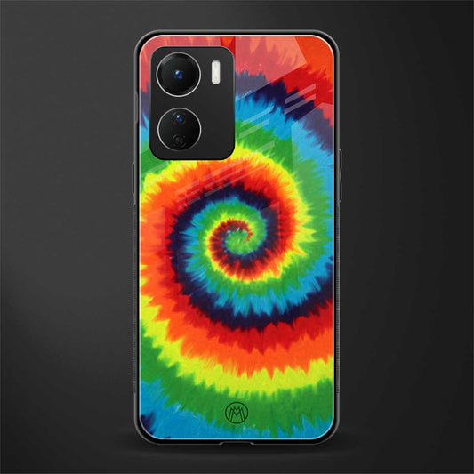 tie and dye back phone cover | glass case for vivo y16