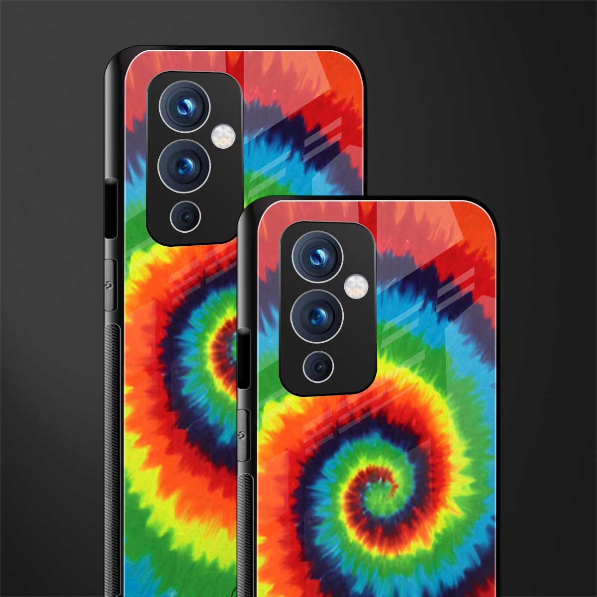 tie and dye back phone cover | glass case for oneplus 9