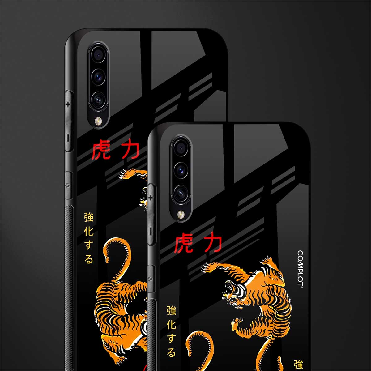 tigers black glass case for samsung galaxy a30s image-2