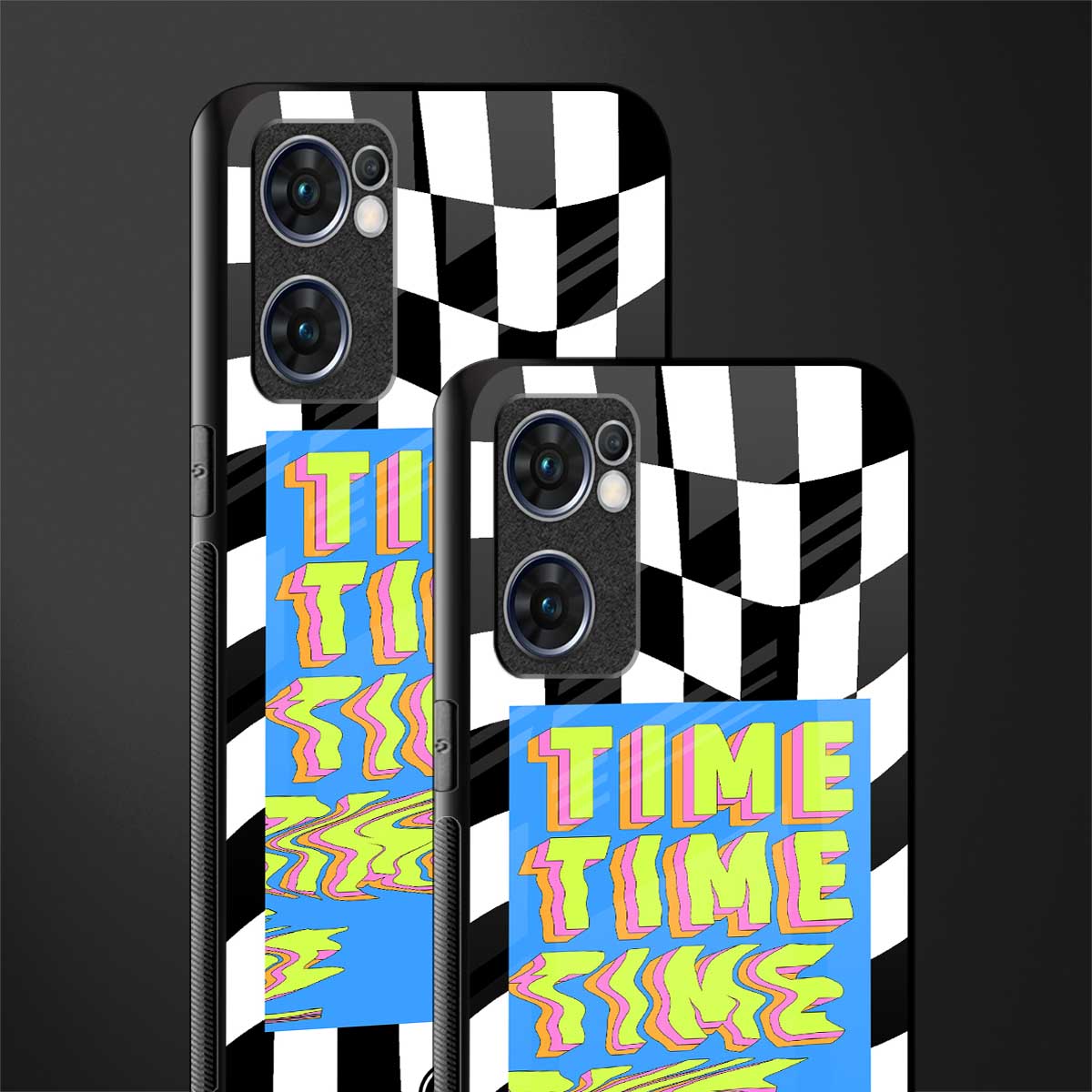 time glass case for oppo reno7 5g image-2