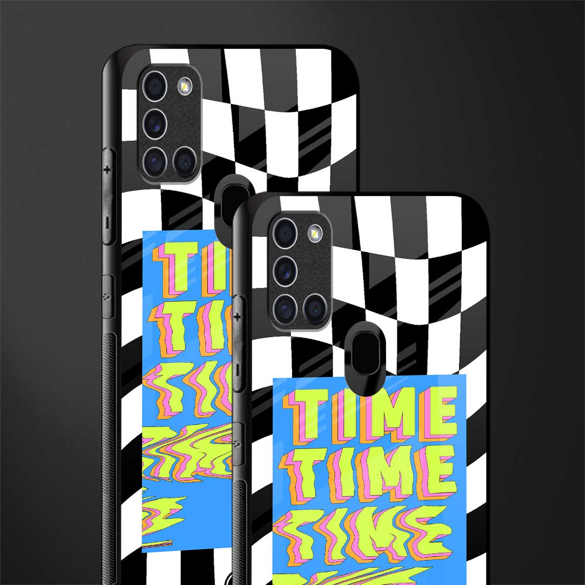 time glass case for samsung galaxy a21s image-2