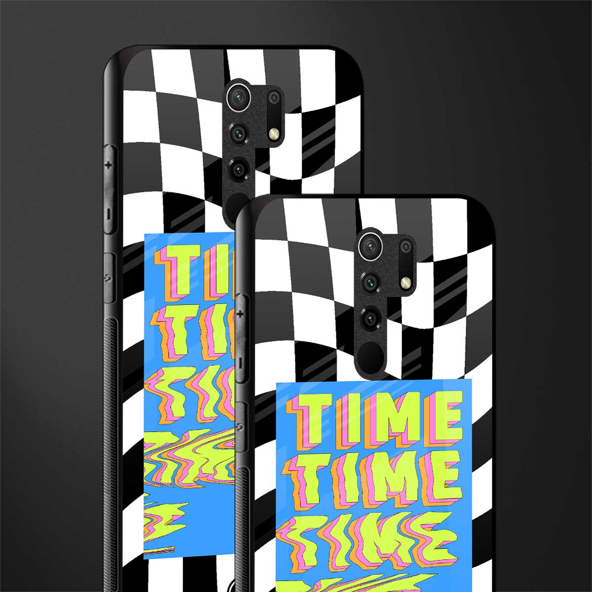 time glass case for redmi 9 prime image-2