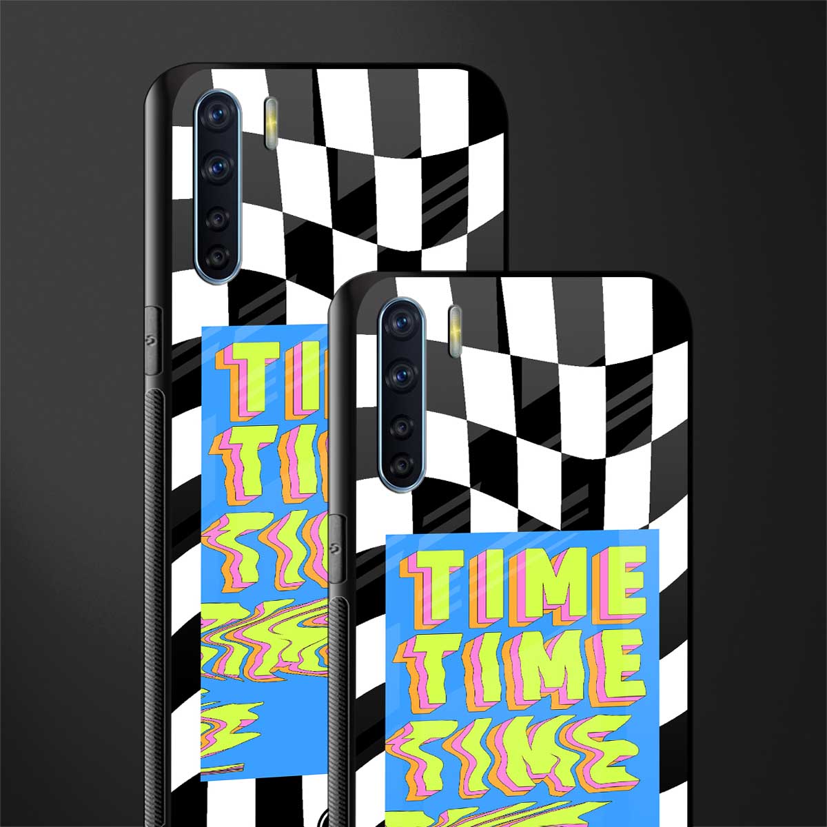 time glass case for oppo f15 image-2