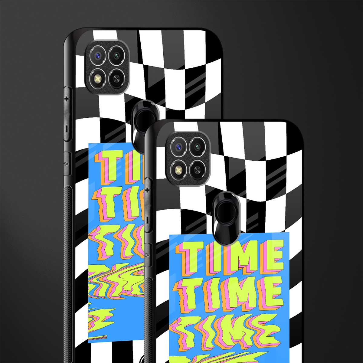 time glass case for redmi 9 image-2