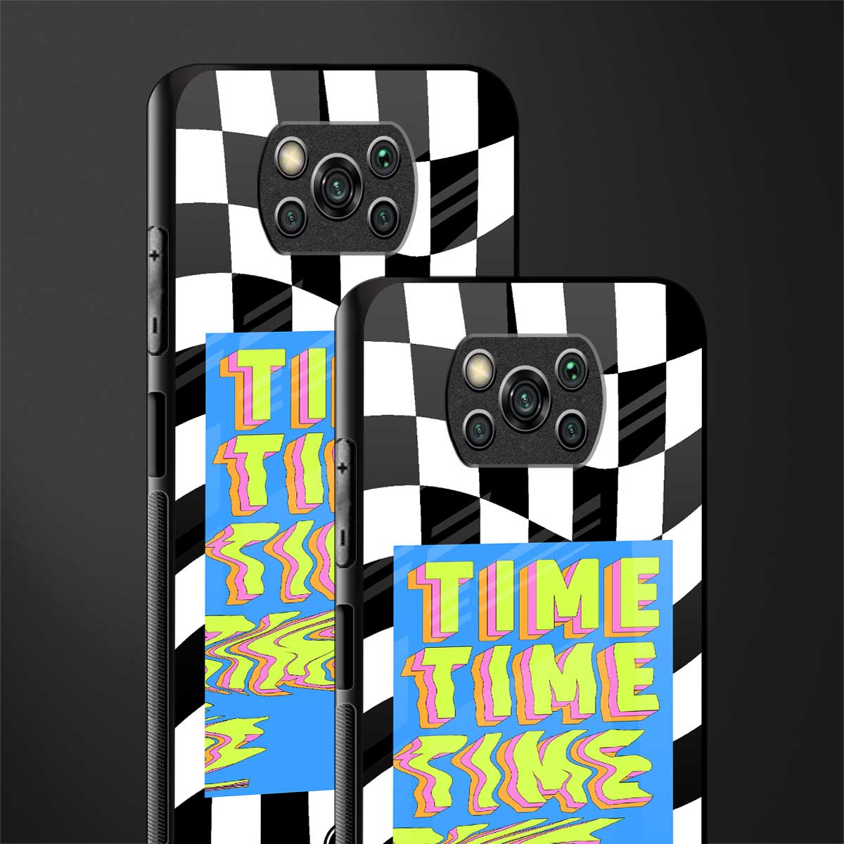 time glass case for poco x3 image-2