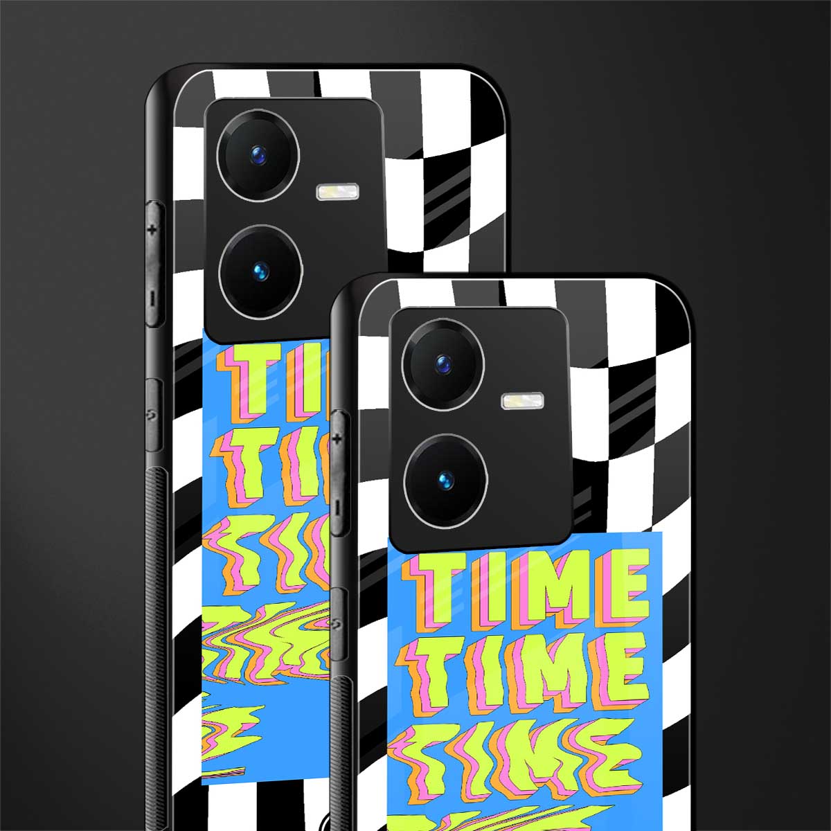 time back phone cover | glass case for vivo y22