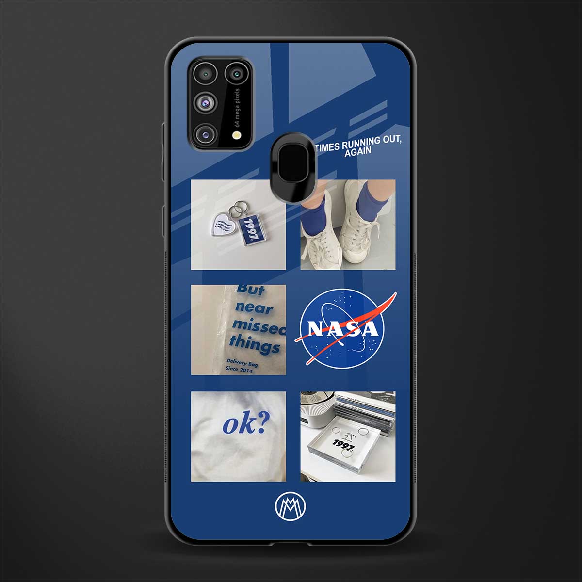 time is running out glass case for samsung galaxy m31 prime edition image