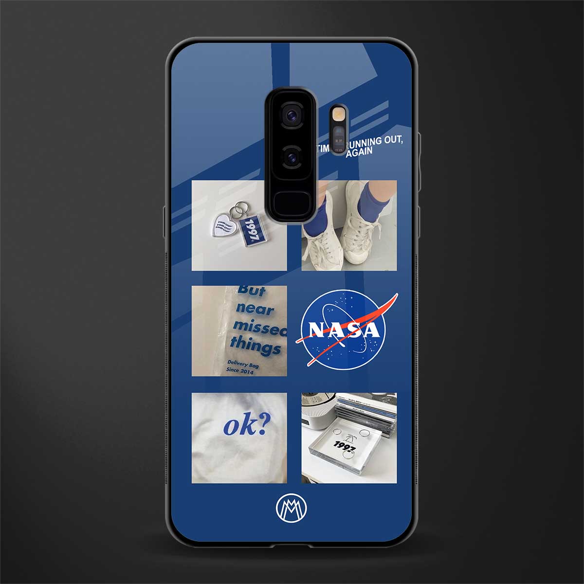 time is running out glass case for samsung galaxy s9 plus image