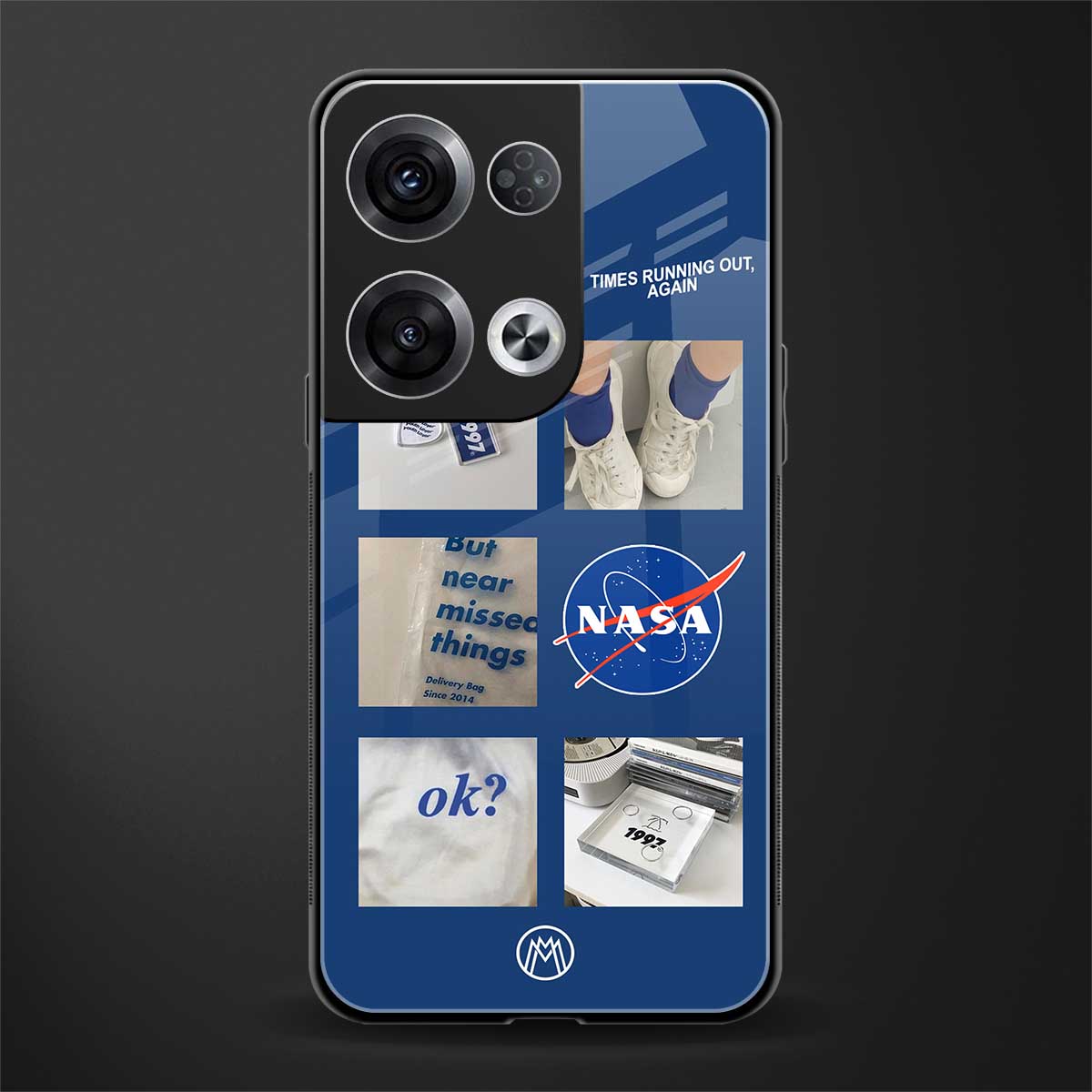 time is running out back phone cover | glass case for oppo reno 8 pro