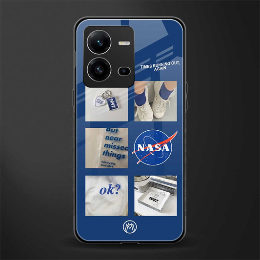 time is running out back phone cover | glass case for vivo v25-5g