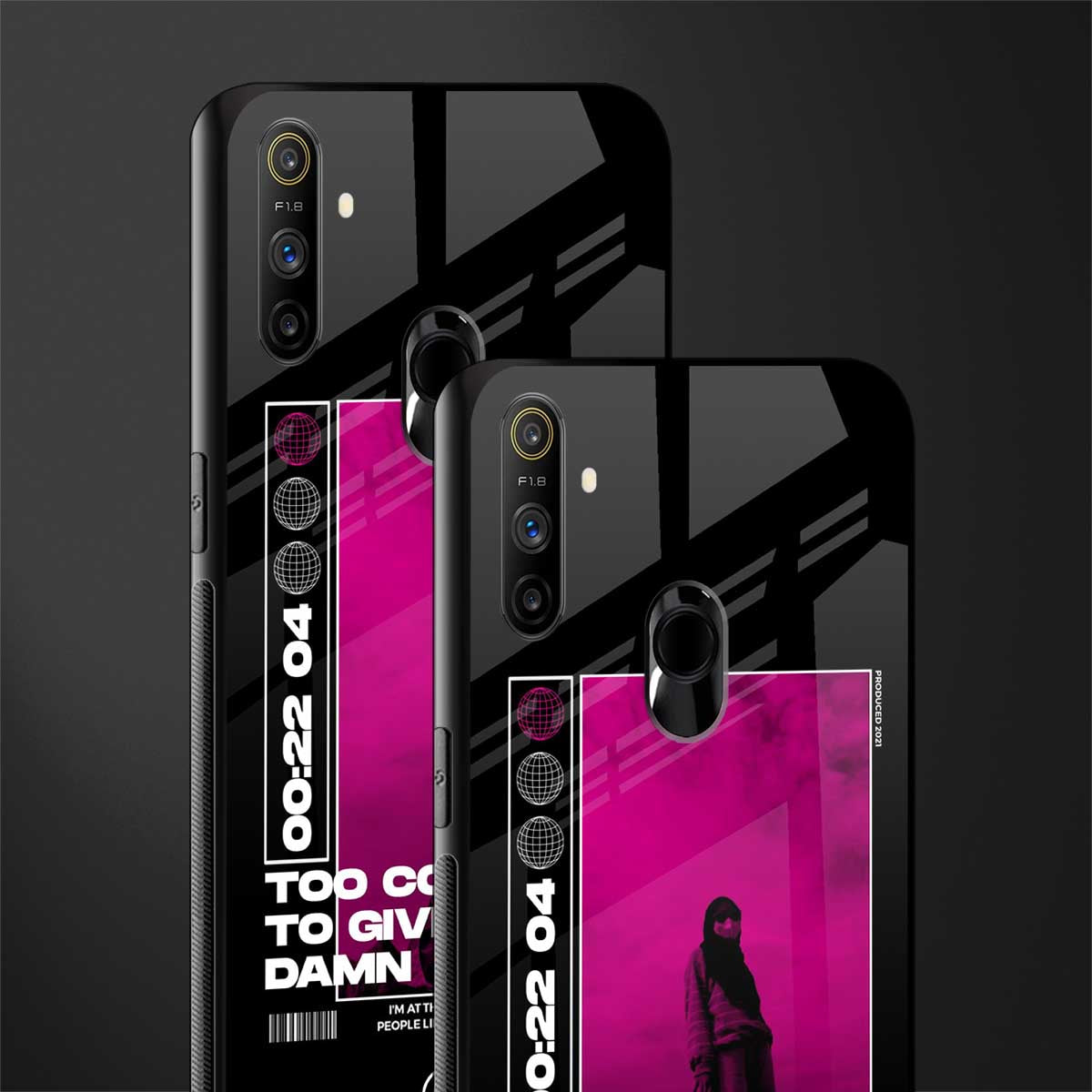 too cool to give a damn glass case for realme narzo 20a image-2