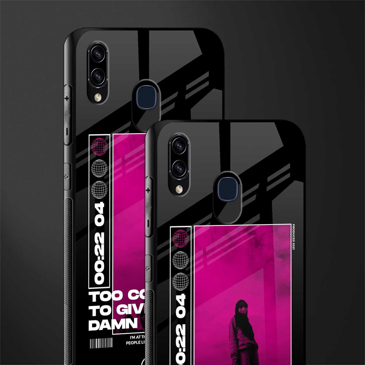 too cool to give a damn glass case for samsung galaxy a20 image-2