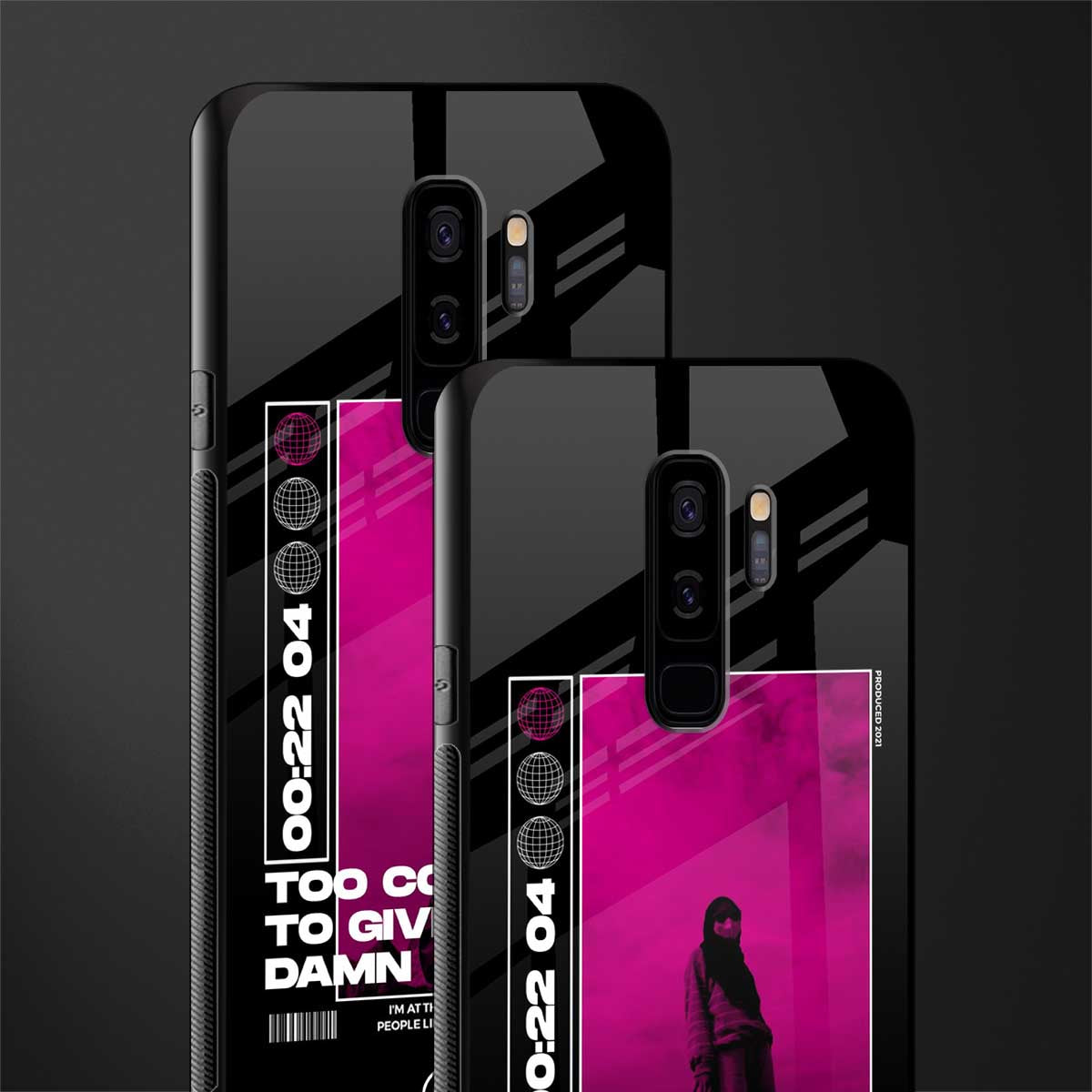 too cool to give a damn glass case for samsung galaxy s9 plus image-2