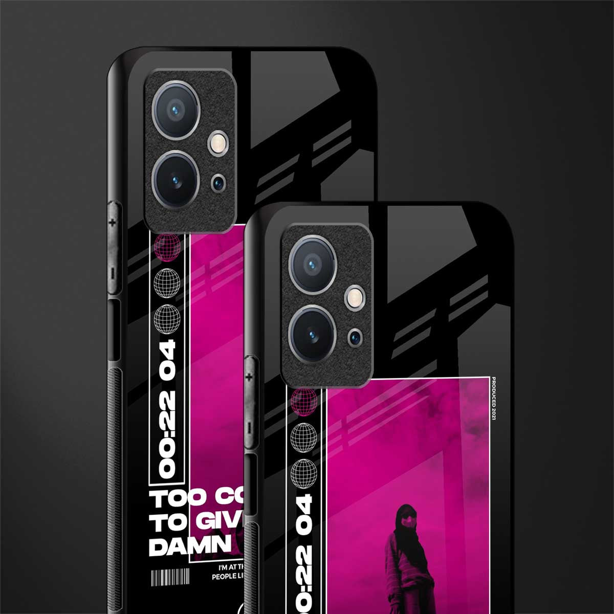 too cool to give a damn glass case for vivo y75 5g image-2
