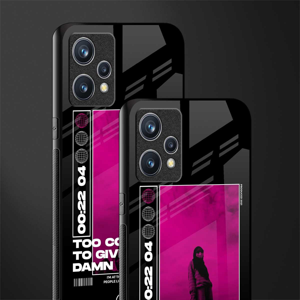 too cool to give a damn glass case for realme 9 4g image-2