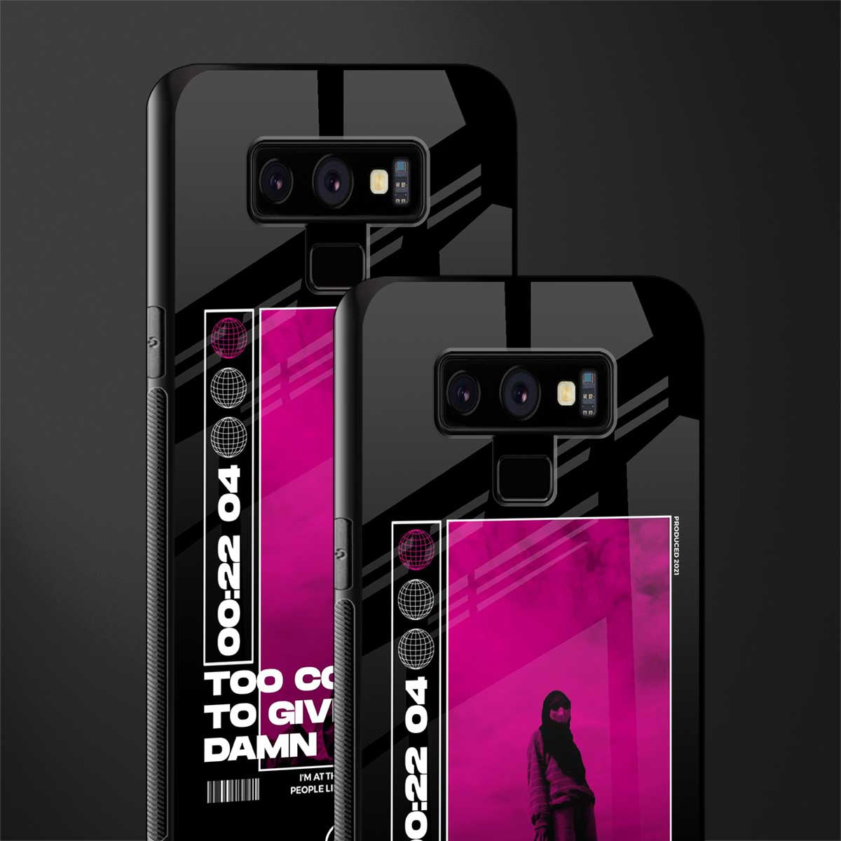 too cool to give a damn glass case for samsung galaxy note 9 image-2