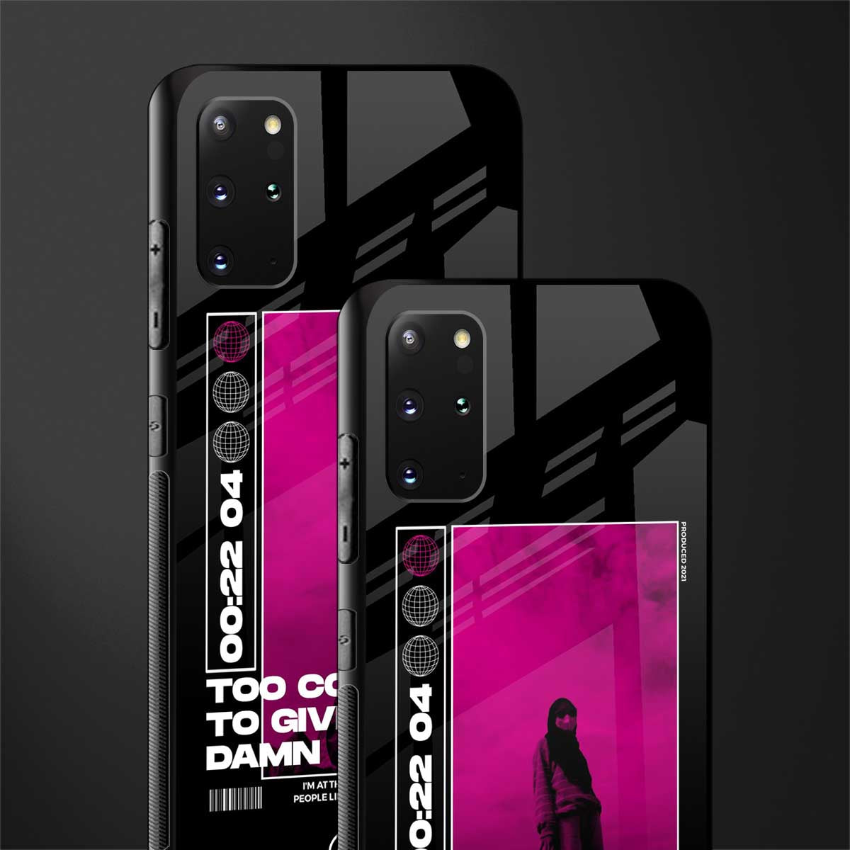 too cool to give a damn glass case for samsung galaxy s20 plus image-2