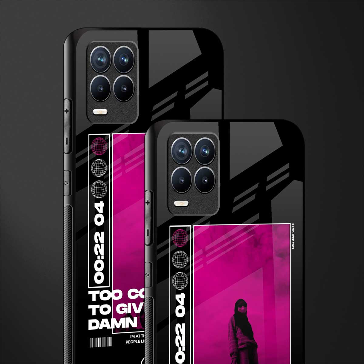too cool to give a damn glass case for realme 8 pro image-2